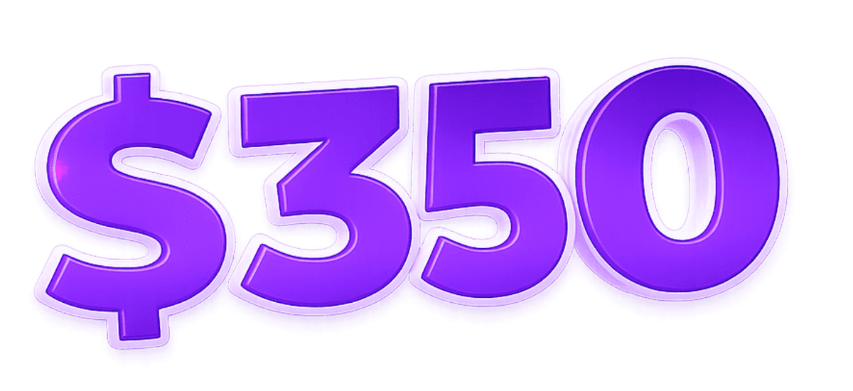 Starting from $350
