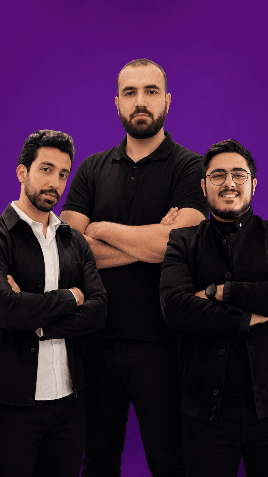 team of three guys